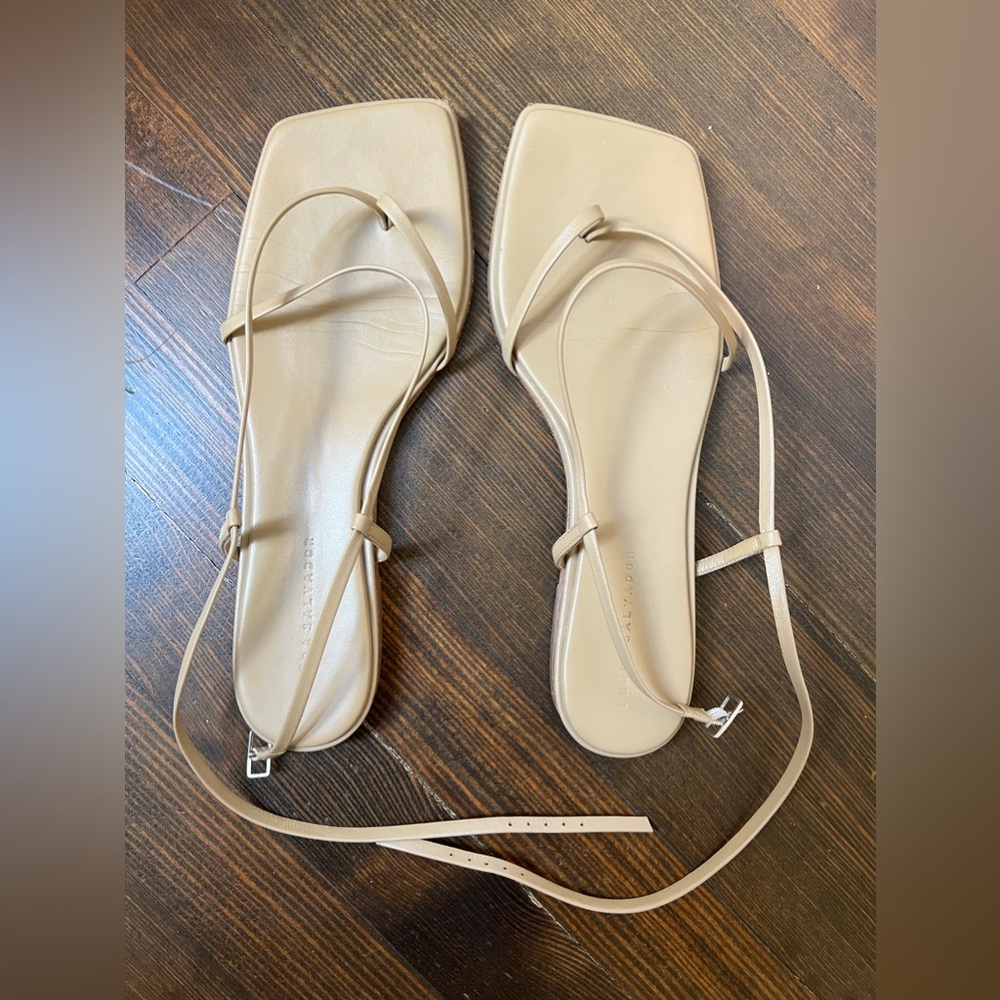 Freda Salvador Alexia Sandal, Latte Calf, Size 9.5